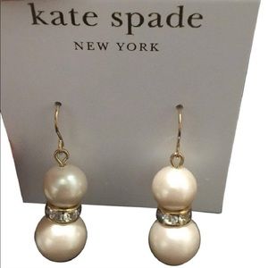 Kate Spade Faux Pearl Drop Earrings